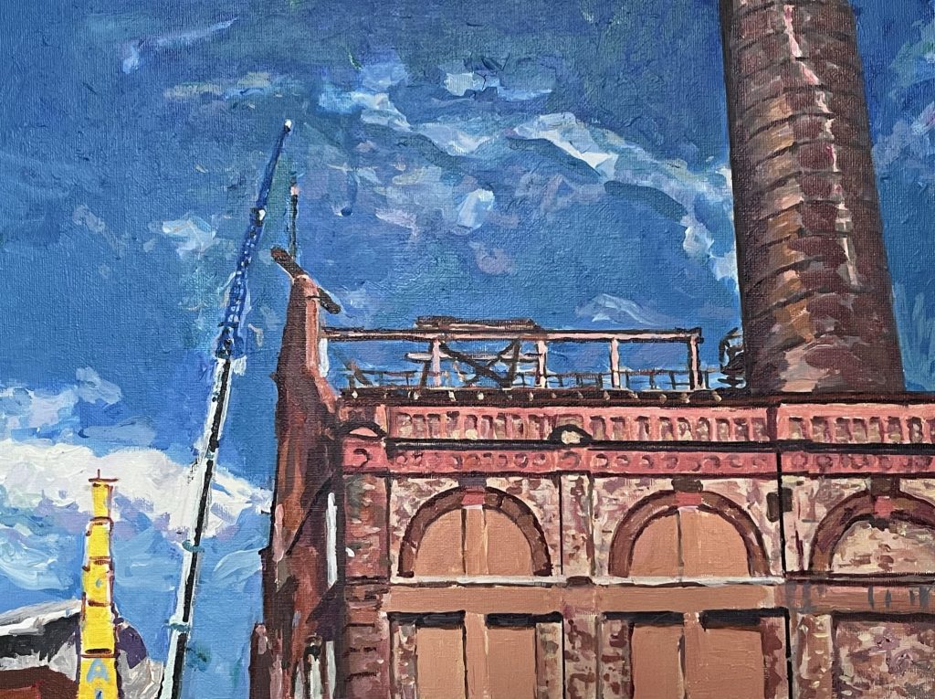 Lots Road with Yellow Crane, ca. 2021