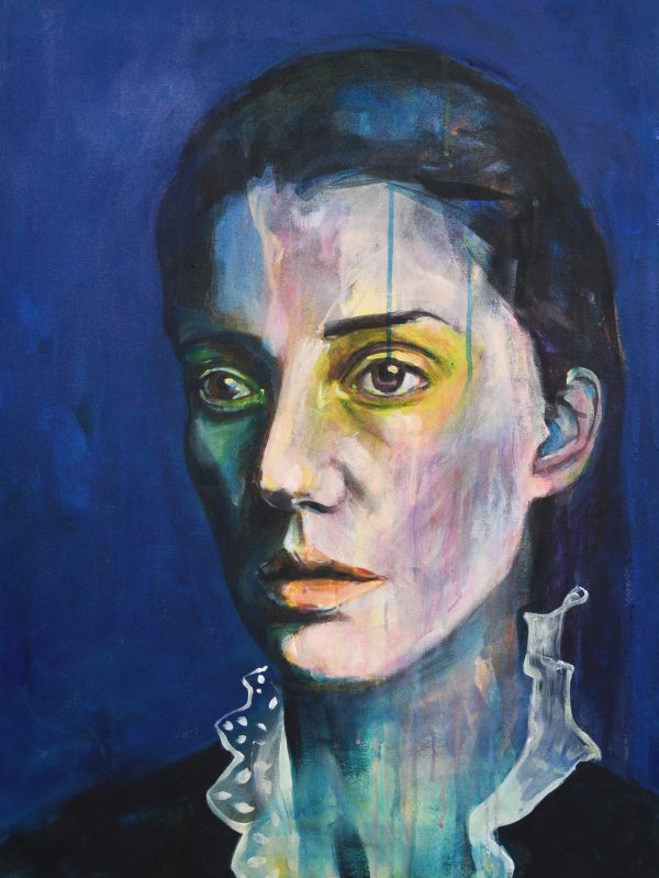 Daniel Freaker, Thoughts Expressed 2022, Acrylic on canvas, 80x60cm Janet Rady Fine Art