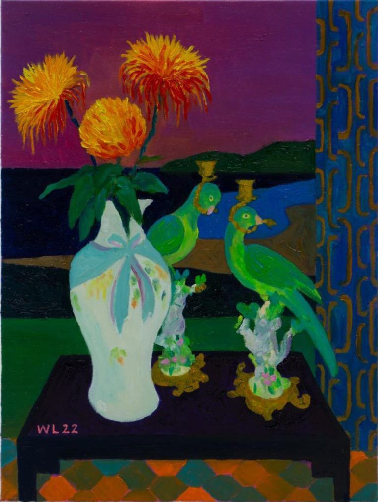William Lim, Chinoiserie 2022 Oil on canvas 104.1x77.5cm Janet Rady Fine Art