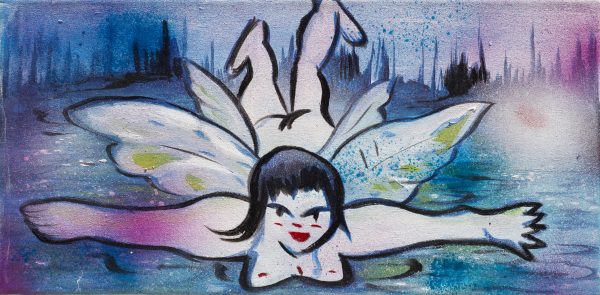 Shaqayeq Ahmadian, And Like Water I Always Find My Way, 2022 20x40cm Janet Rady Fine Art