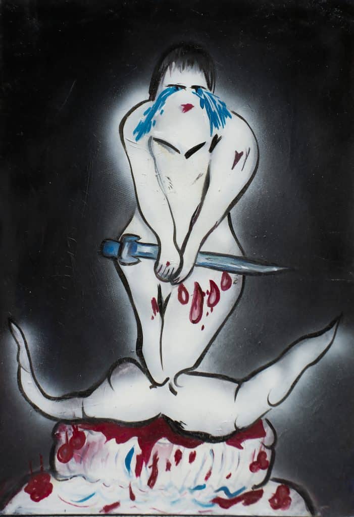 Shaqayeq Ahmadian, Better Times Are Coming, 2022, 50x70cm Janet Rady Fine Art