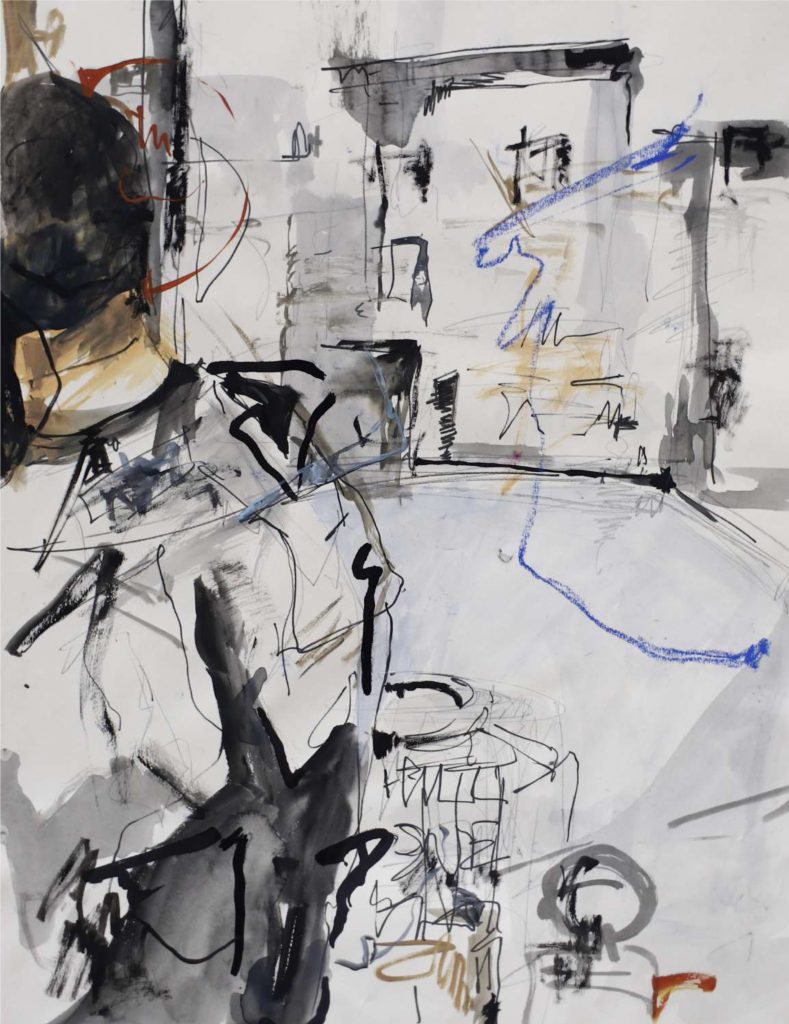 ELizaveta Filips, Sometimes It's Enough To Put On The Right Jacket, 2021, 65x50cm Janet Rady Fine Art