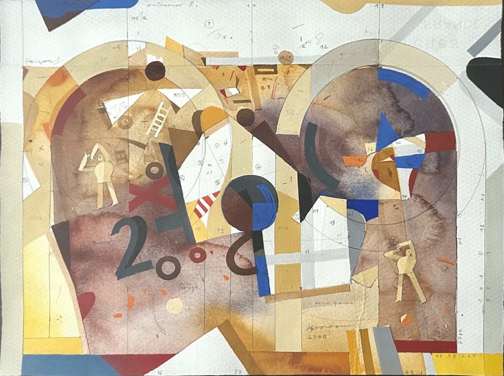 Deux Personnages dans un Paysage, 2000